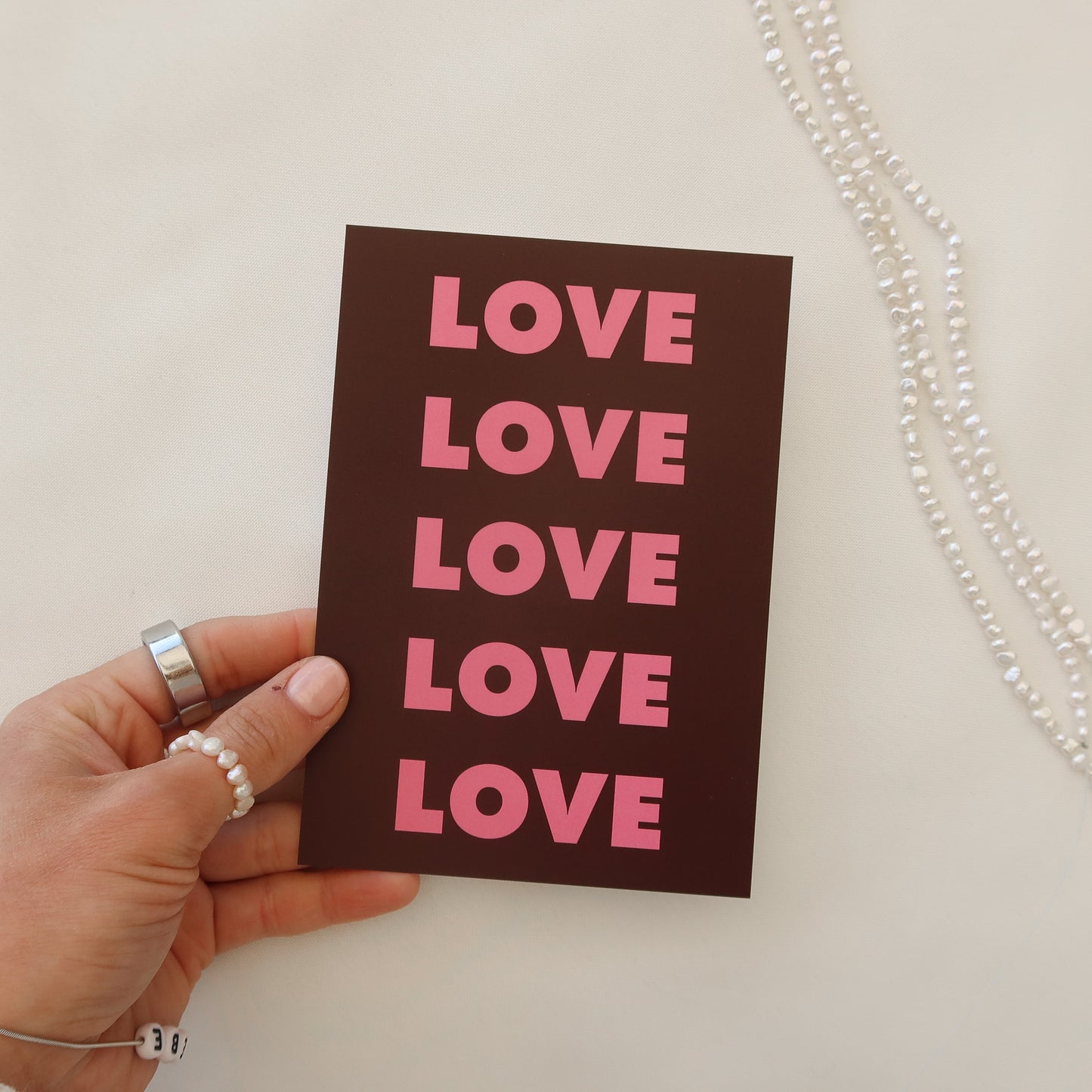 Karte "LOVE LOVE LOVE"